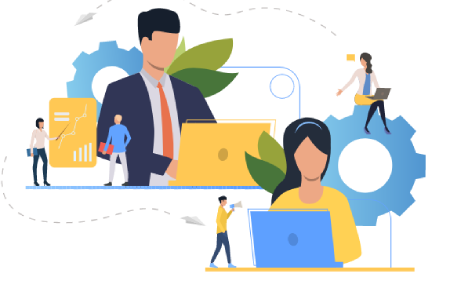 Osobe na računalima koriste alate