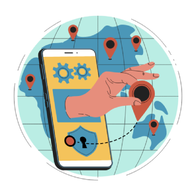 Ruka koja bira lokaciju