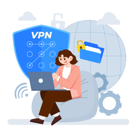 Žena za svojim računalom